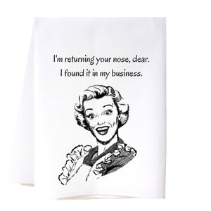 In My Business Flour Sack Towel