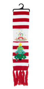 Flashing Holiday Knitted Tree Scarves
