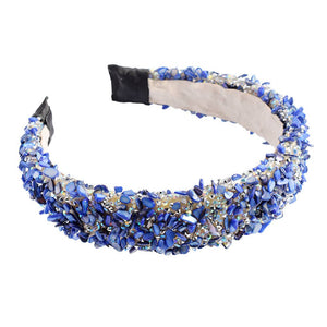 Blue & Silver All That Glitters Headband - Blue + Silver