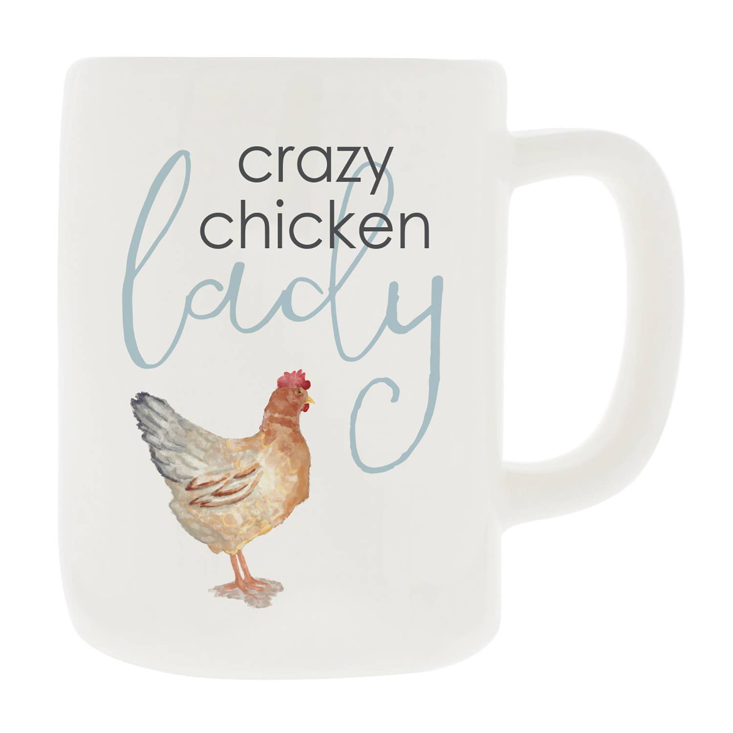 Crazy chicken lady ceramic mug