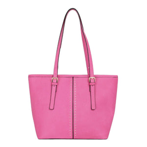Montana West Leather Pink Tote