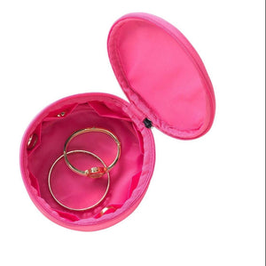 Hot pink jewelry case