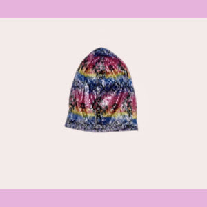 Sequin Aztec print beanie