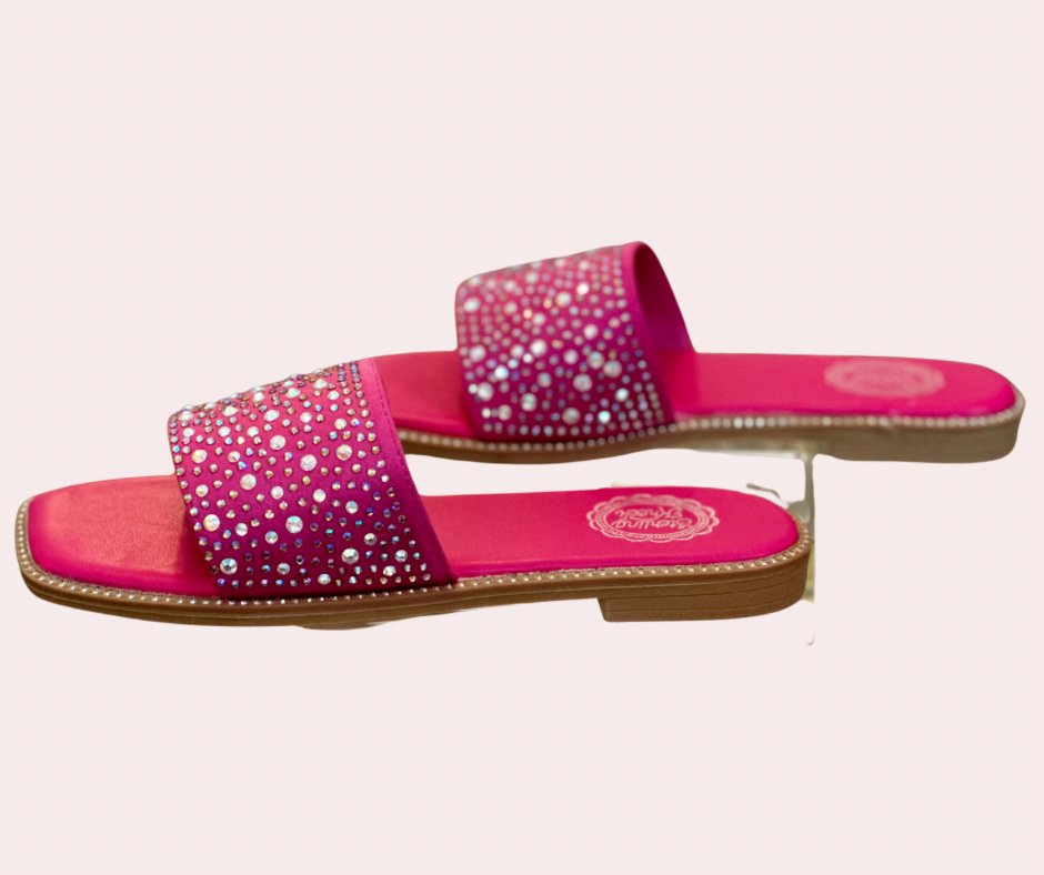 Pink sparkly sandal